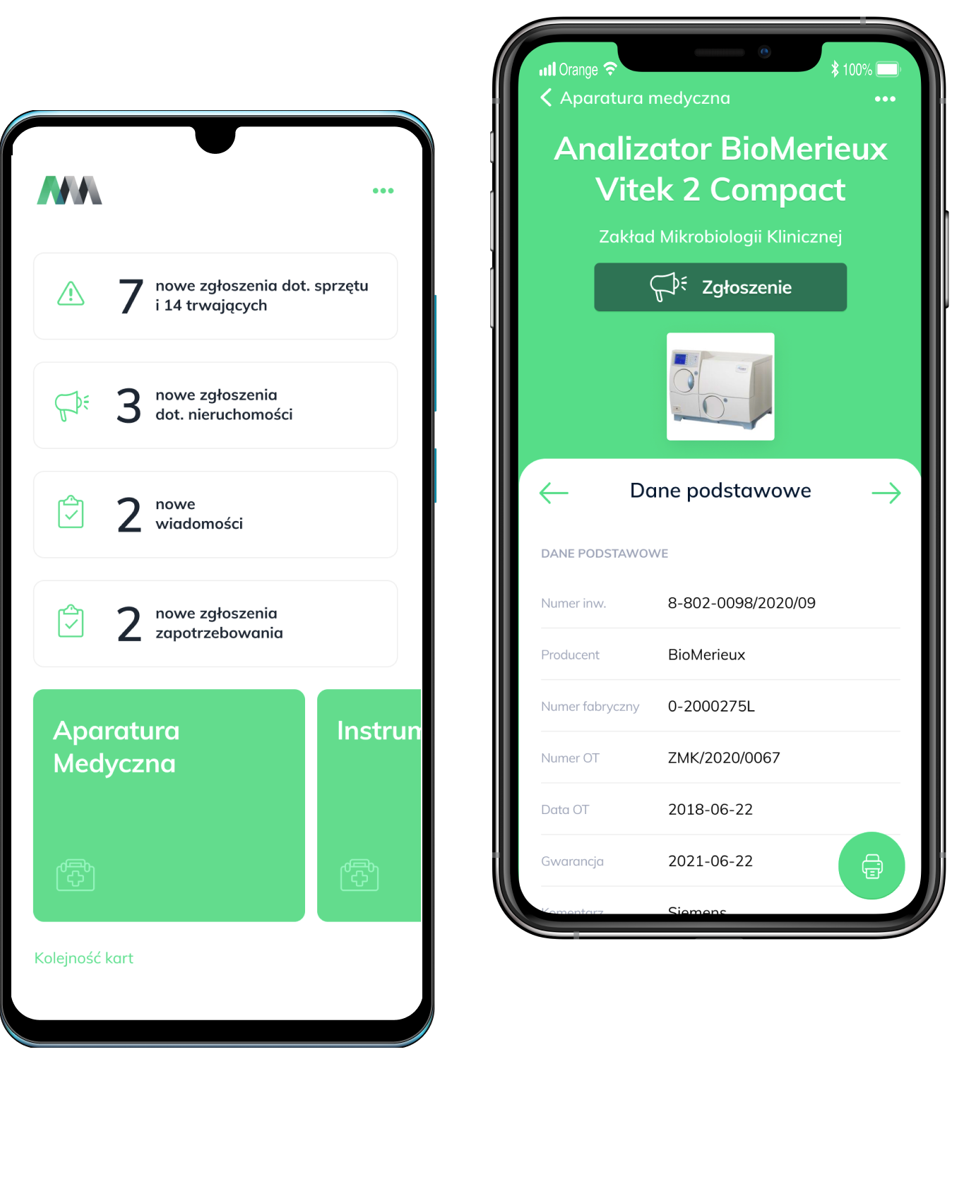 Appmedica mobile - mobilna aplikacja do zarządzania aparaturą medyczną