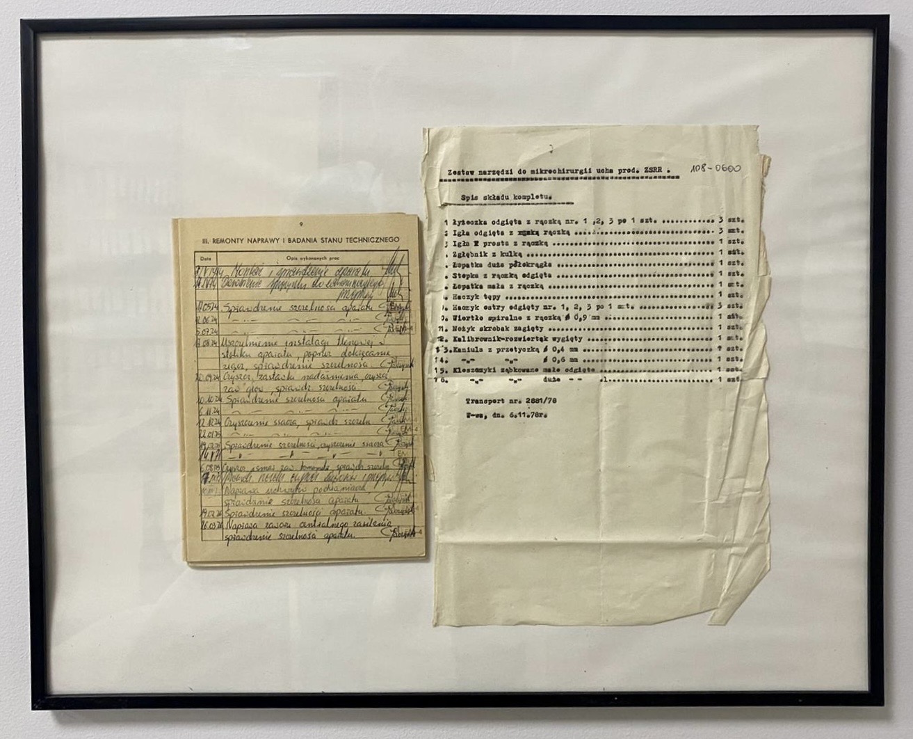 Stary, papierowy paszport techniczny